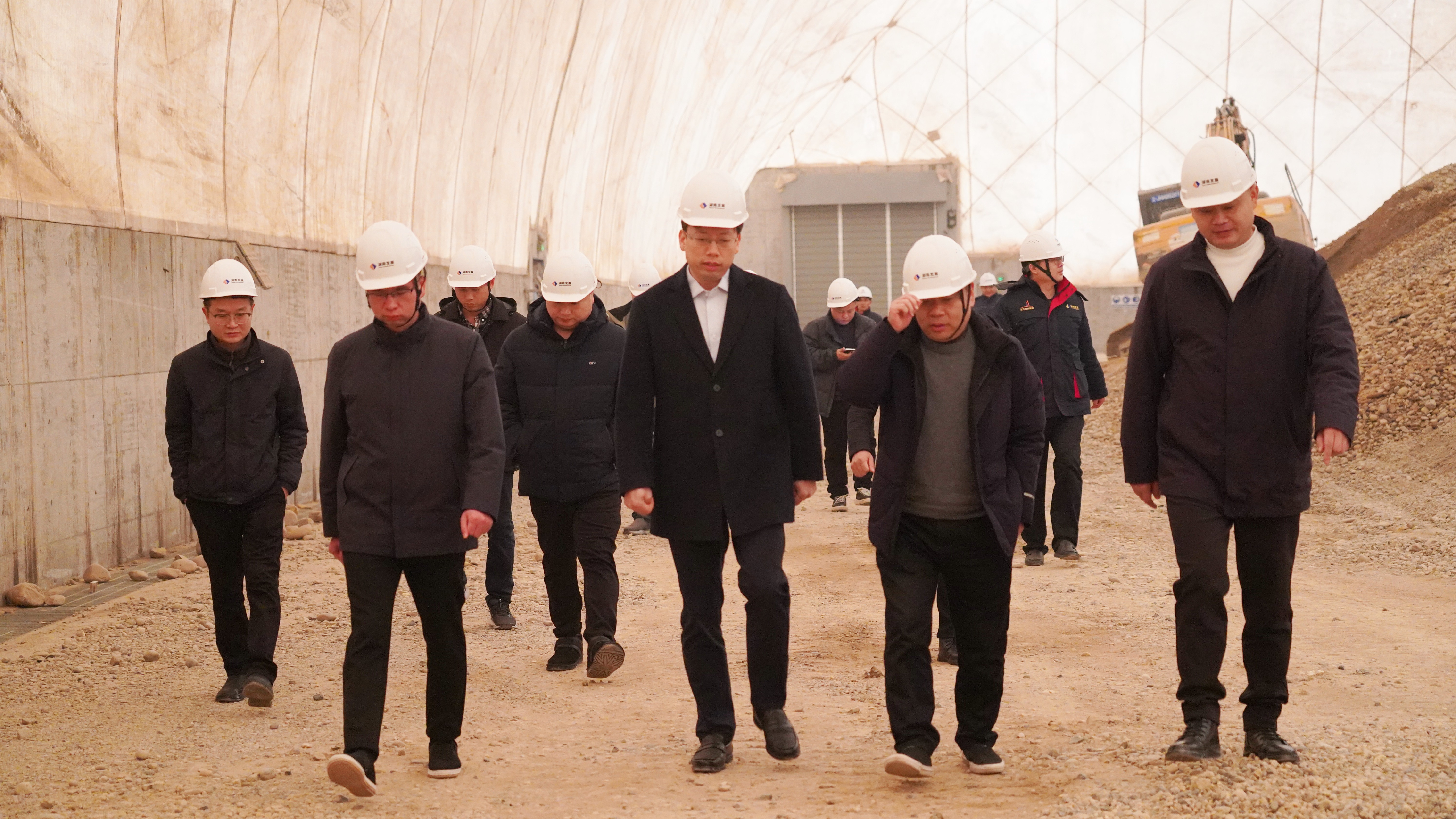 沅江市委副書記張心鏡一行調研湖南發展機制砂和砂石集散中心項目